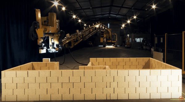 Hadrian Bricklaying Robot